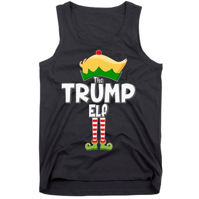 Christmas The Trump Elf  Funny Tank Top