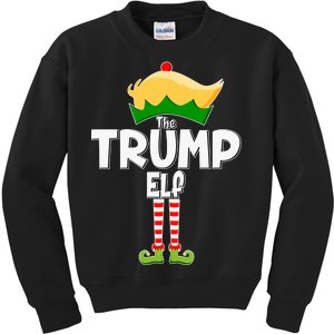 Christmas The Trump Elf  Funny Kids Sweatshirt