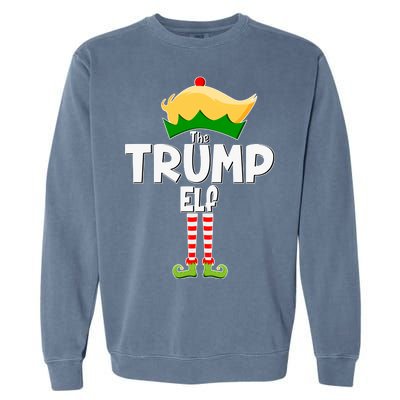 Christmas The Trump Elf  Funny Garment-Dyed Sweatshirt