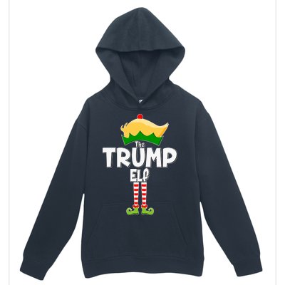 Christmas The Trump Elf  Funny Urban Pullover Hoodie