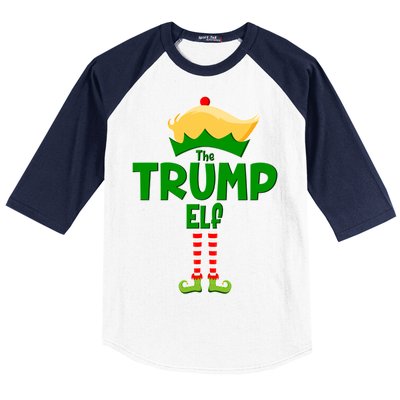 Christmas The Trump Elf  Funny Baseball Sleeve Shirt