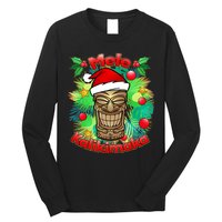 Christmas Tiki Mele Kalikimaka Long Sleeve Shirt