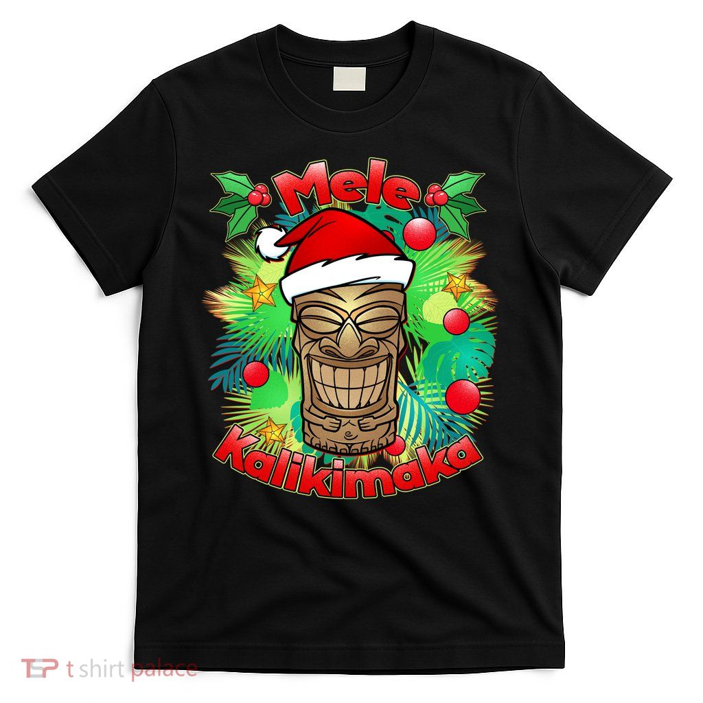 Christmas Tiki Mele Kalikimaka T-Shirt