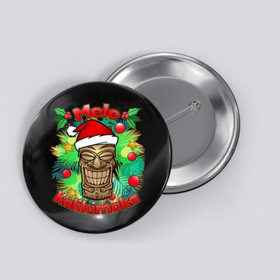 Christmas Tiki Mele Kalikimaka Button