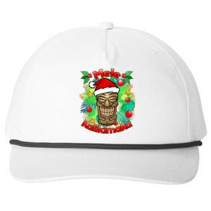 Christmas Tiki Mele Kalikimaka Snapback Five-Panel Rope Hat