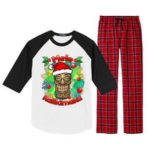 Christmas Tiki Mele Kalikimaka Raglan Sleeve Pajama Set