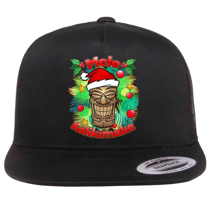 Christmas Tiki Mele Kalikimaka Flatbill Hat