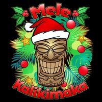 Christmas Tiki Mele Kalikimaka Flatbill Hat