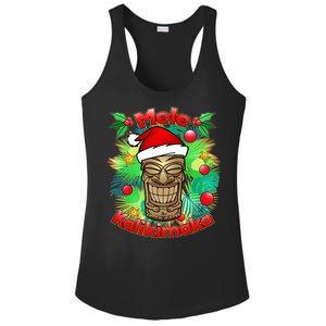 Christmas Tiki Mele Kalikimaka Ladies PosiCharge Competitor Racerback Tank