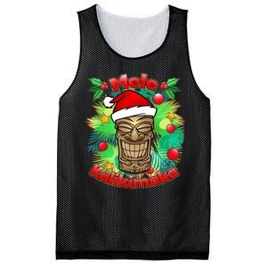 Christmas Tiki Mele Kalikimaka Mesh Reversible Basketball Jersey Tank