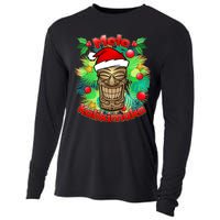 Christmas Tiki Mele Kalikimaka Cooling Performance Long Sleeve Crew