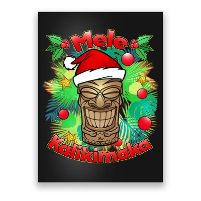 Christmas Tiki Mele Kalikimaka Poster