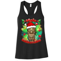 Christmas Tiki Mele Kalikimaka Women's Racerback Tank