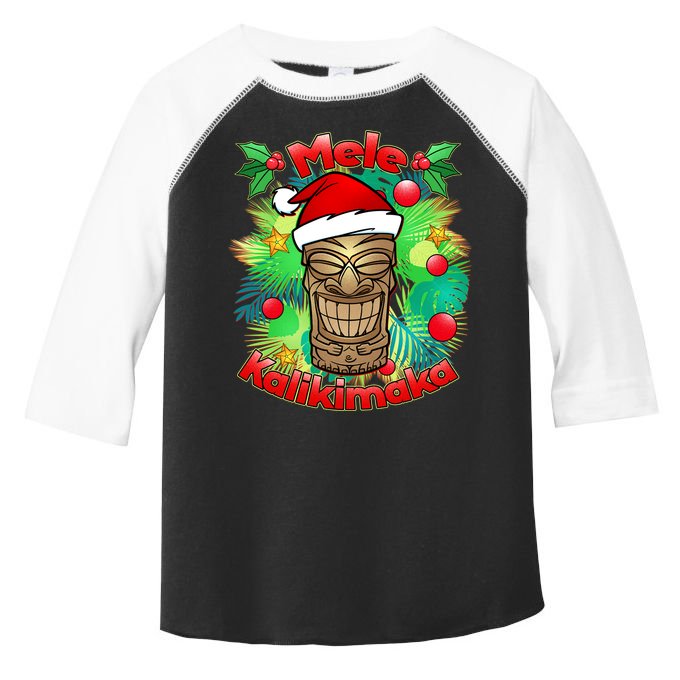 Christmas Tiki Mele Kalikimaka Toddler Fine Jersey T-Shirt