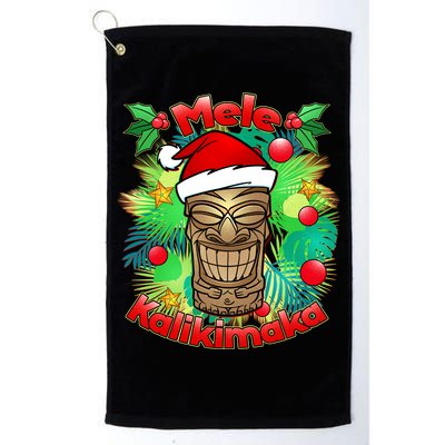 Christmas Tiki Mele Kalikimaka Golf Towel