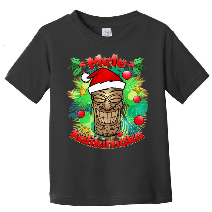 Christmas Tiki Mele Kalikimaka Toddler T-Shirt