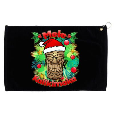 Christmas Tiki Mele Kalikimaka Grommeted Golf Towel