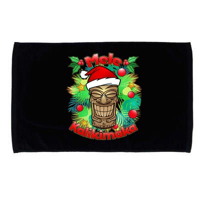 Christmas Tiki Mele Kalikimaka Microfiber Hand Towel