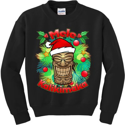 Christmas Tiki Mele Kalikimaka Kids Sweatshirt