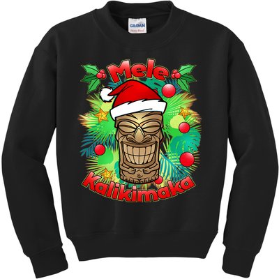 Christmas Tiki Mele Kalikimaka Kids Sweatshirt