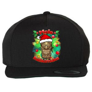 Christmas Tiki Mele Kalikimaka Wool Snapback Cap