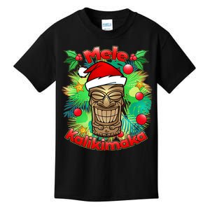 Christmas Tiki Mele Kalikimaka Kids T-Shirt