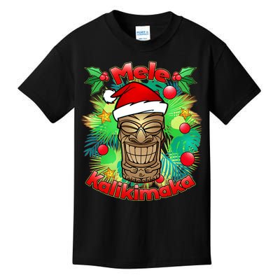 Christmas Tiki Mele Kalikimaka Kids T-Shirt