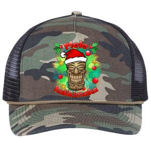 Christmas Tiki Mele Kalikimaka Retro Rope Trucker Hat Cap