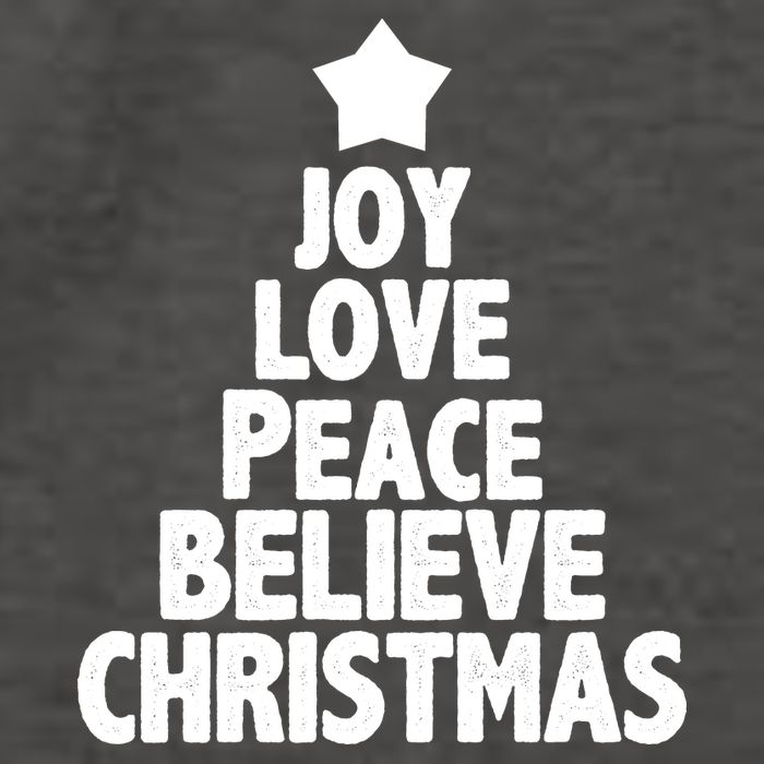 Christmas Tree Joy Love Peace Believe Vector Backpack