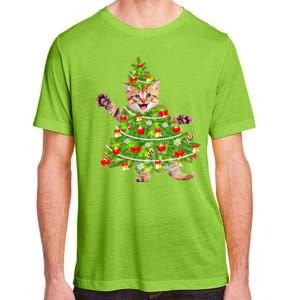 Christmas Tree Kitten Adult ChromaSoft Performance T-Shirt