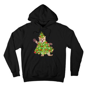 Christmas Tree Kitten Hoodie