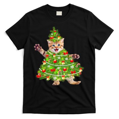 Christmas Tree Kitten T-Shirt
