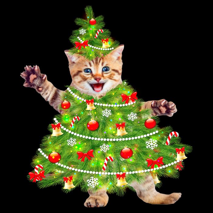 Christmas Tree Kitten Impact Tech Backpack