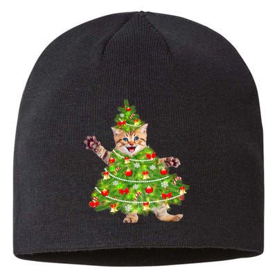 Christmas Tree Kitten Sustainable Beanie