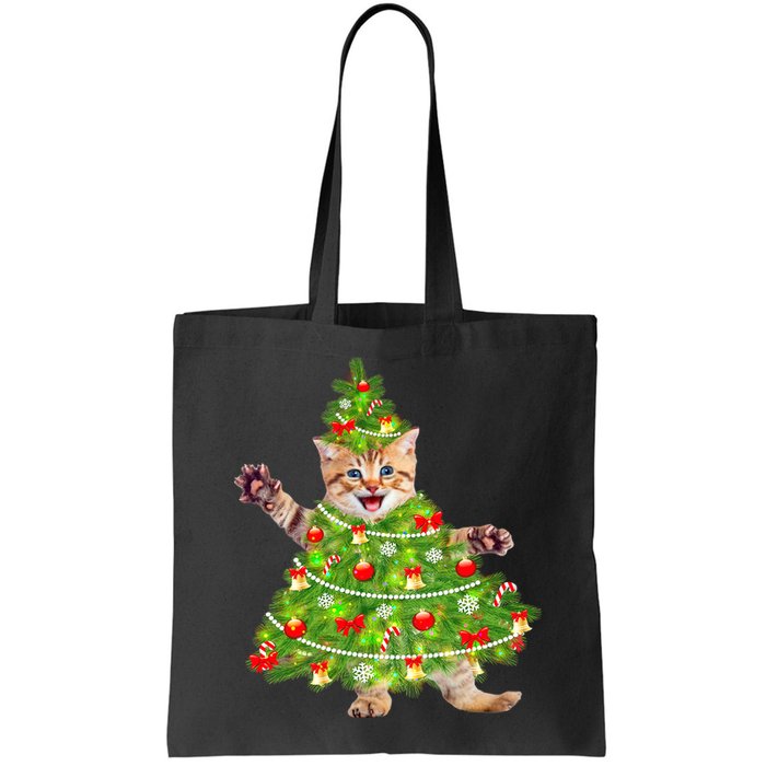 Christmas Tree Kitten Bag