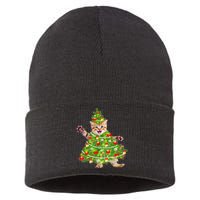 Christmas Tree Kitten Sustainable Knit Beanie