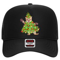 Christmas Tree Kitten Trucker Hat