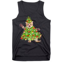 Christmas Tree Kitten Tank Top