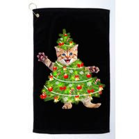 Christmas Tree Kitten Golf Towel