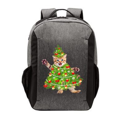 Christmas Tree Kitten Vector Backpack