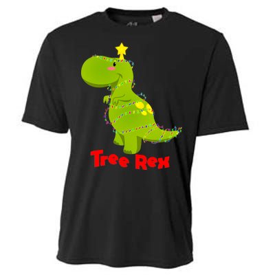 Christmas Tree Rex Cooling Performance Crew T-Shirt