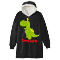 Christmas Tree Rex Hooded Wearable Blanket