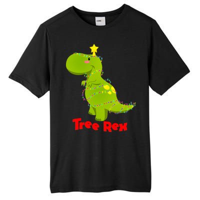 Christmas Tree Rex Tall Fusion ChromaSoft Performance T-Shirt