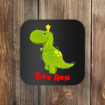 Christmas Tree Rex Coaster