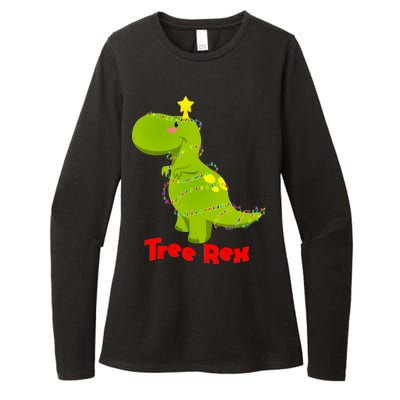 Christmas Tree Rex Womens CVC Long Sleeve Shirt