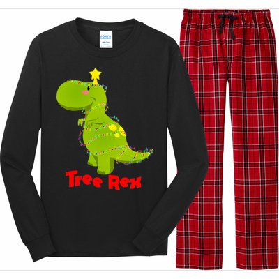 Christmas Tree Rex Long Sleeve Pajama Set