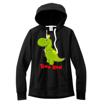 Christmas Tree Rex Women's Fleece Hoodie