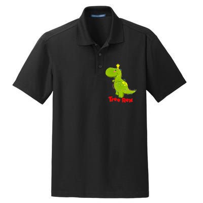 Christmas Tree Rex Dry Zone Grid Polo