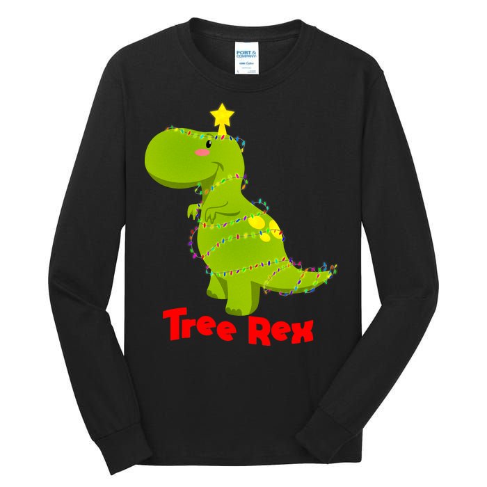 Christmas Tree Rex Tall Long Sleeve T-Shirt