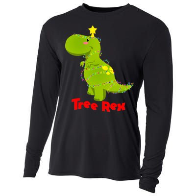 Christmas Tree Rex Cooling Performance Long Sleeve Crew